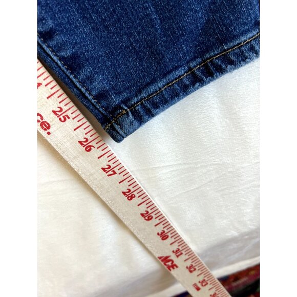 Judy Blue Jeans Women's 16W Skinny Fit Stretch Dark Wash Solid Fly Zip JB88113 - Picture 6 of 10